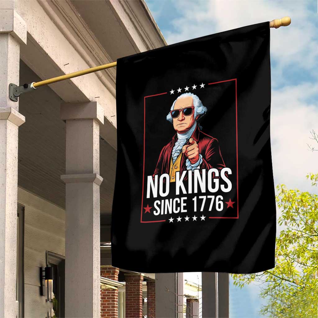 Funny George Washington No Kings 1776 Meme Vintage Gift Garden Flag - Wonder Print Shop
