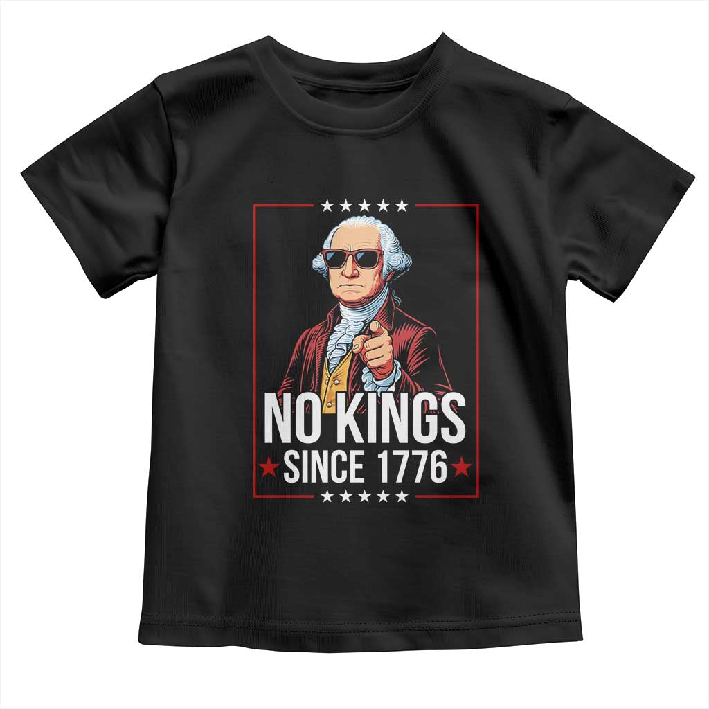 Funny George Washington No Kings 1776 Meme Vintage Gift Toddler T Shirt - Wonder Print Shop