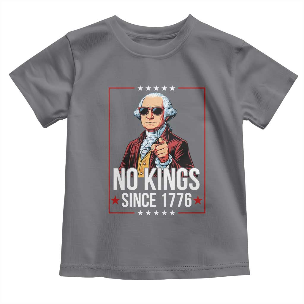 Funny George Washington No Kings 1776 Meme Vintage Gift Toddler T Shirt - Wonder Print Shop
