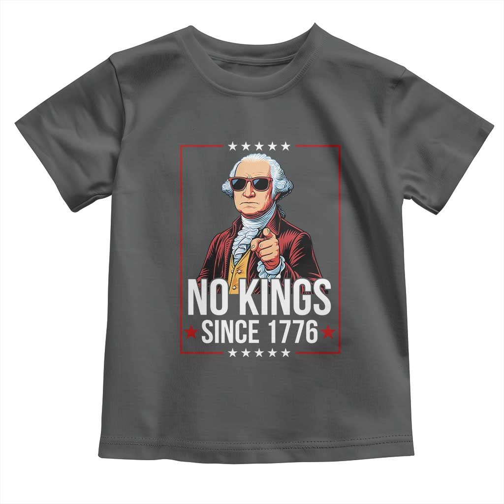 Funny George Washington No Kings 1776 Meme Vintage Gift Toddler T Shirt - Wonder Print Shop