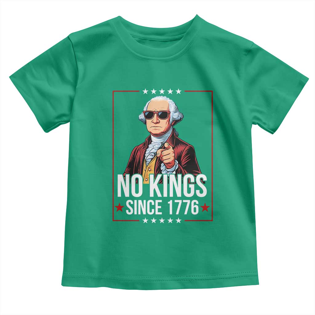 Funny George Washington No Kings 1776 Meme Vintage Gift Toddler T Shirt - Wonder Print Shop