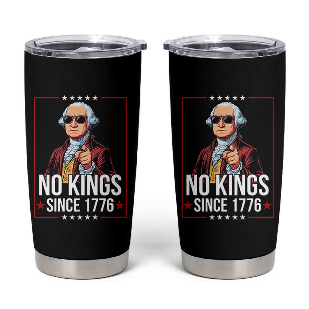 Funny George Washington No Kings 1776 Meme Vintage Gift Tumbler Cup - Wonder Print Shop