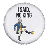 George Washington Kicking Crown Spare Tire Cover Funny No Kings Meme Gift - Wonder Print Shop