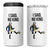 George Washington Kicking Crown 4 in 1 Can Cooler Tumbler Funny No Kings Meme Gift - Wonder Print Shop