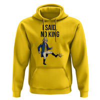 George Washington Kicking Crown Hoodie Funny No Kings Meme Gift - Wonder Print Shop
