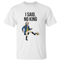 George Washington Kicking Crown T Shirt Funny No Kings Meme Gift - Wonder Print Shop