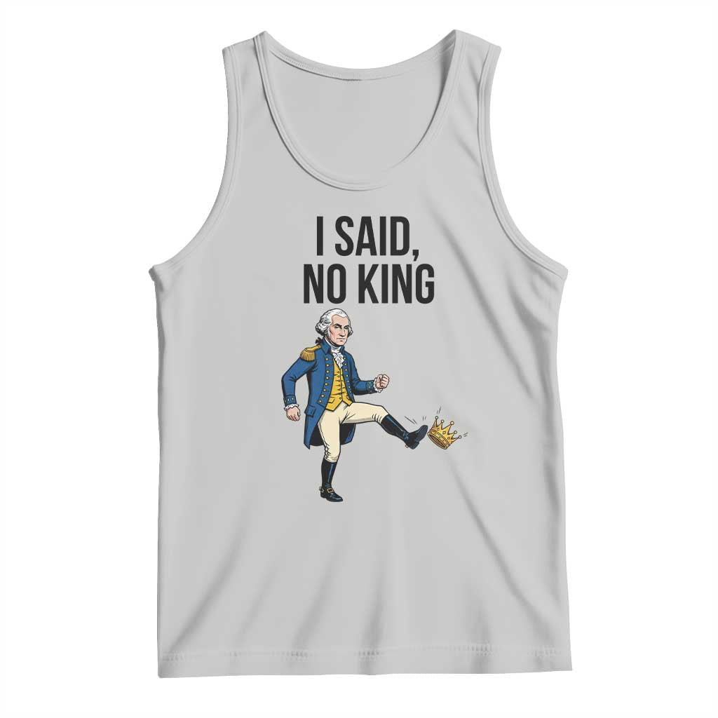 George Washington Kicking Crown Tank Top Funny No Kings Meme Gift - Wonder Print Shop