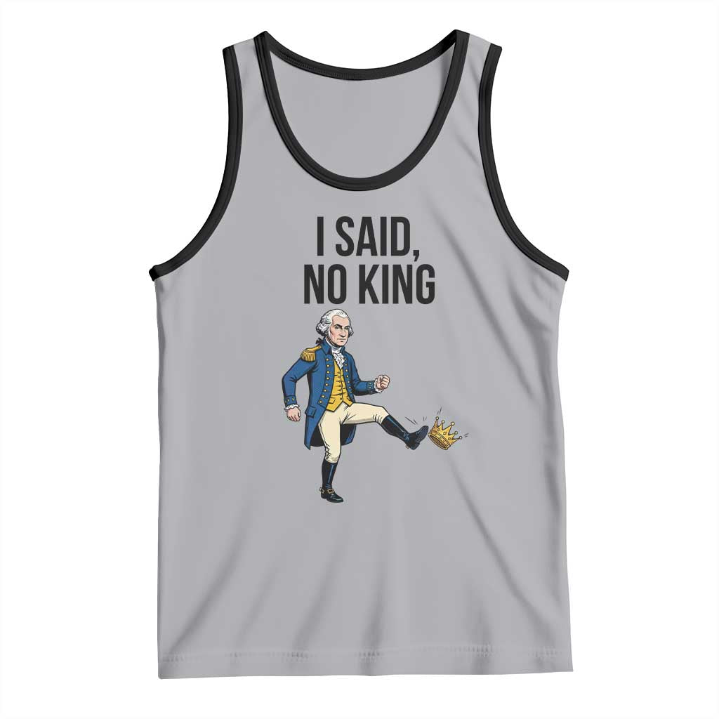 George Washington Kicking Crown Tank Top Funny No Kings Meme Gift - Wonder Print Shop