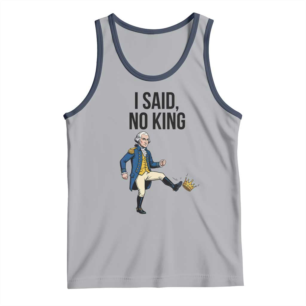 George Washington Kicking Crown Tank Top Funny No Kings Meme Gift - Wonder Print Shop