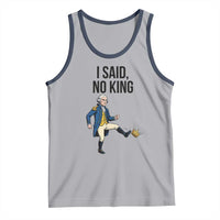 George Washington Kicking Crown Tank Top Funny No Kings Meme Gift - Wonder Print Shop