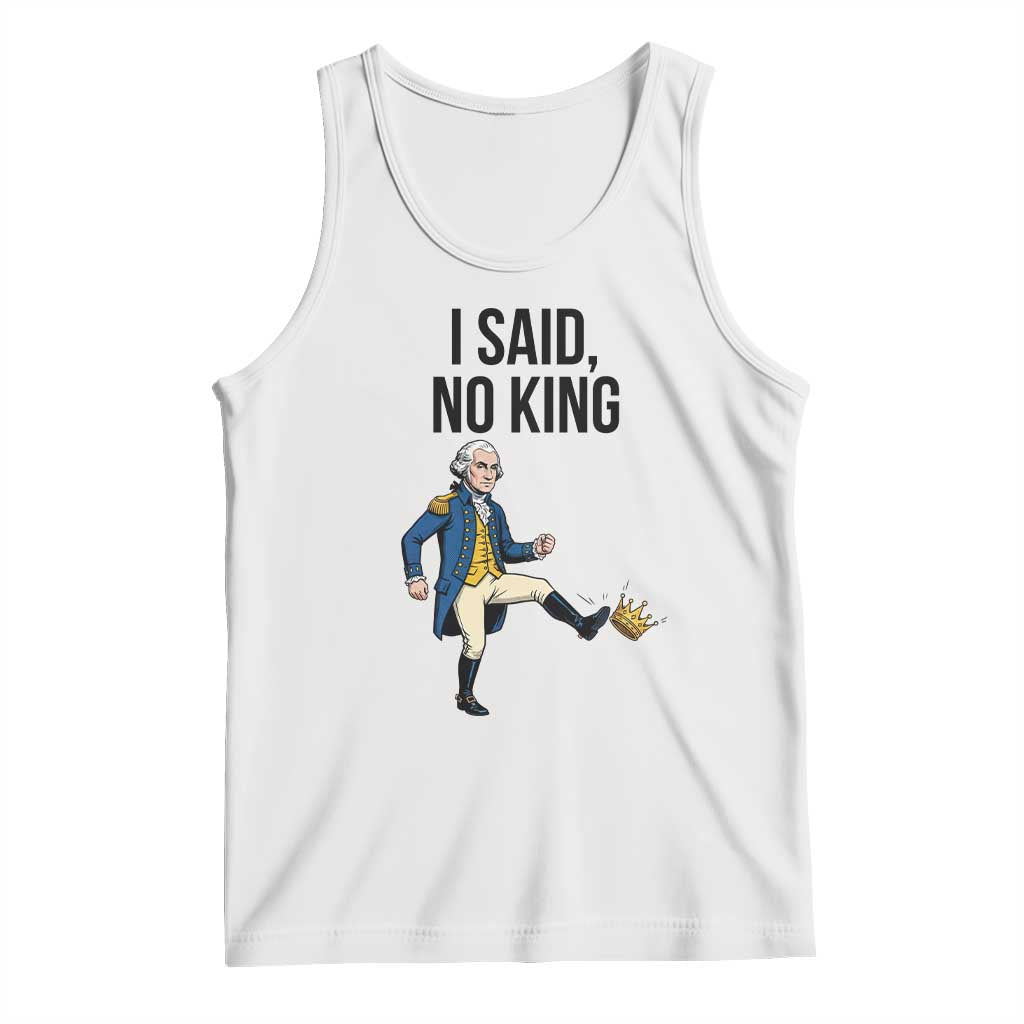 George Washington Kicking Crown Tank Top Funny No Kings Meme Gift - Wonder Print Shop