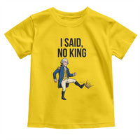 George Washington Kicking Crown Toddler T Shirt Funny No Kings Meme Gift - Wonder Print Shop