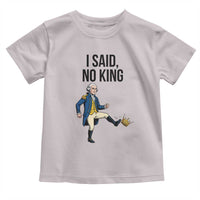 George Washington Kicking Crown Toddler T Shirt Funny No Kings Meme Gift - Wonder Print Shop