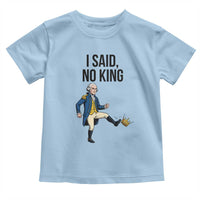 George Washington Kicking Crown Toddler T Shirt Funny No Kings Meme Gift - Wonder Print Shop