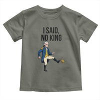 George Washington Kicking Crown Toddler T Shirt Funny No Kings Meme Gift - Wonder Print Shop