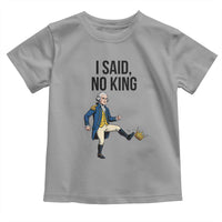 George Washington Kicking Crown Toddler T Shirt Funny No Kings Meme Gift - Wonder Print Shop