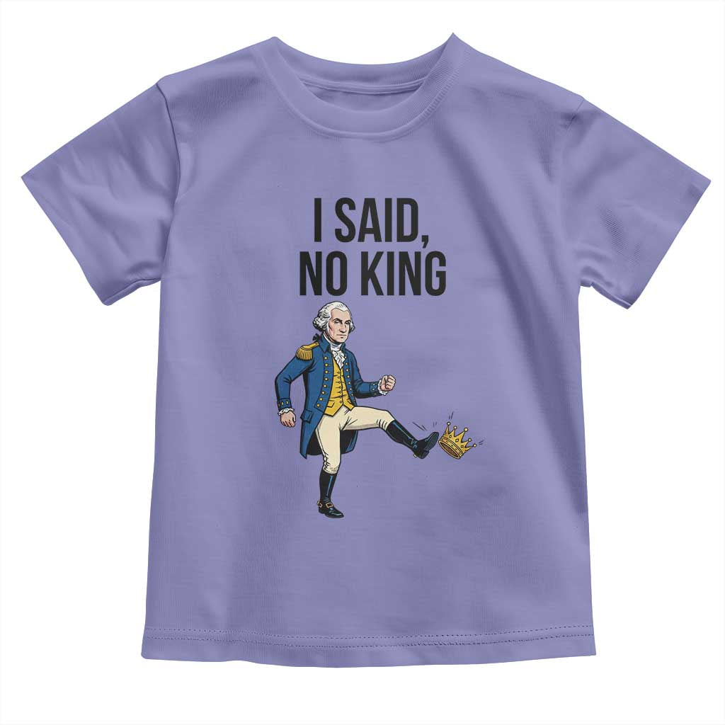 George Washington Kicking Crown Toddler T Shirt Funny No Kings Meme Gift - Wonder Print Shop