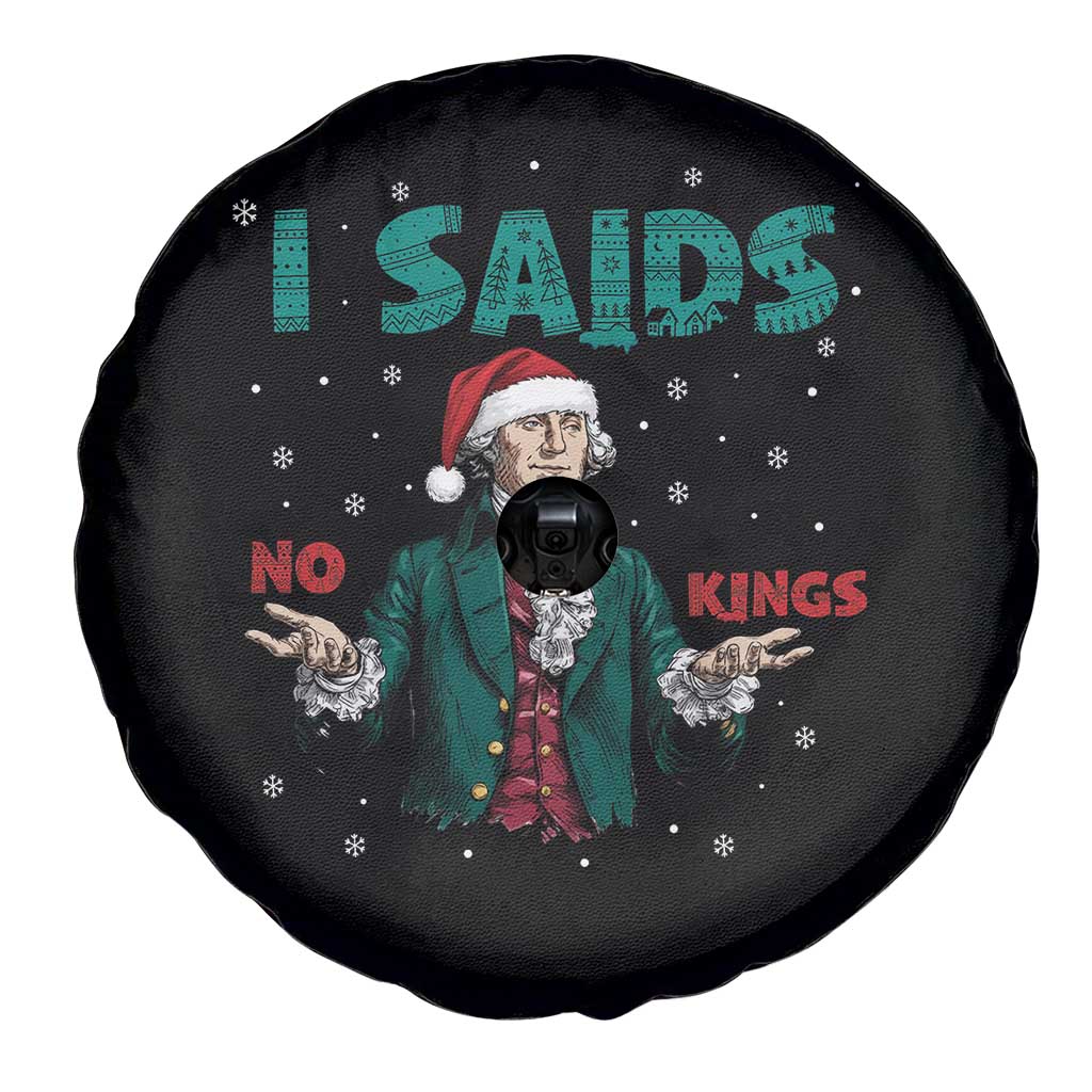 Funny George Washington I Said No Kings Spare Tire Cover Christmas Patriotic Gift - Wonder Print Shop