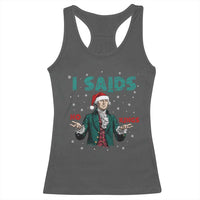 Funny George Washington I Said No Kings Racerback Tank Top Christmas Patriotic Gift - Wonder Print Shop