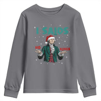 Funny George Washington I Said No Kings Youth Sweatshirt Christmas Patriotic Gift - Wonder Print Shop