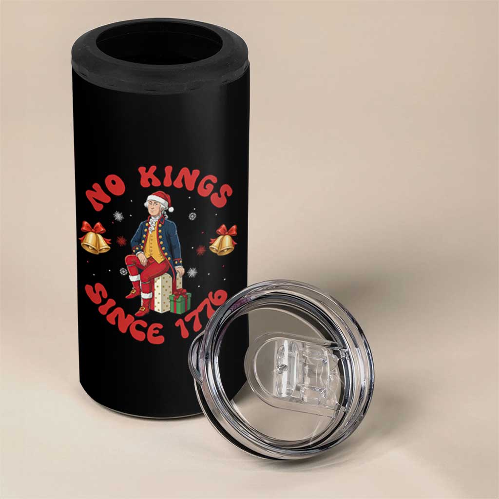 George Washington No Kings Since 1776 4 in 1 Can Cooler Tumbler Christmas Gift Idea - Wonder Print Shop
