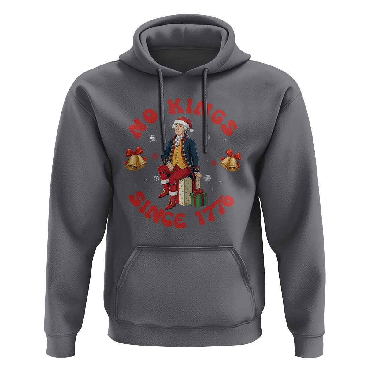 George Washington No Kings Since 1776 Hoodie Christmas Gift Idea - Wonder Print Shop