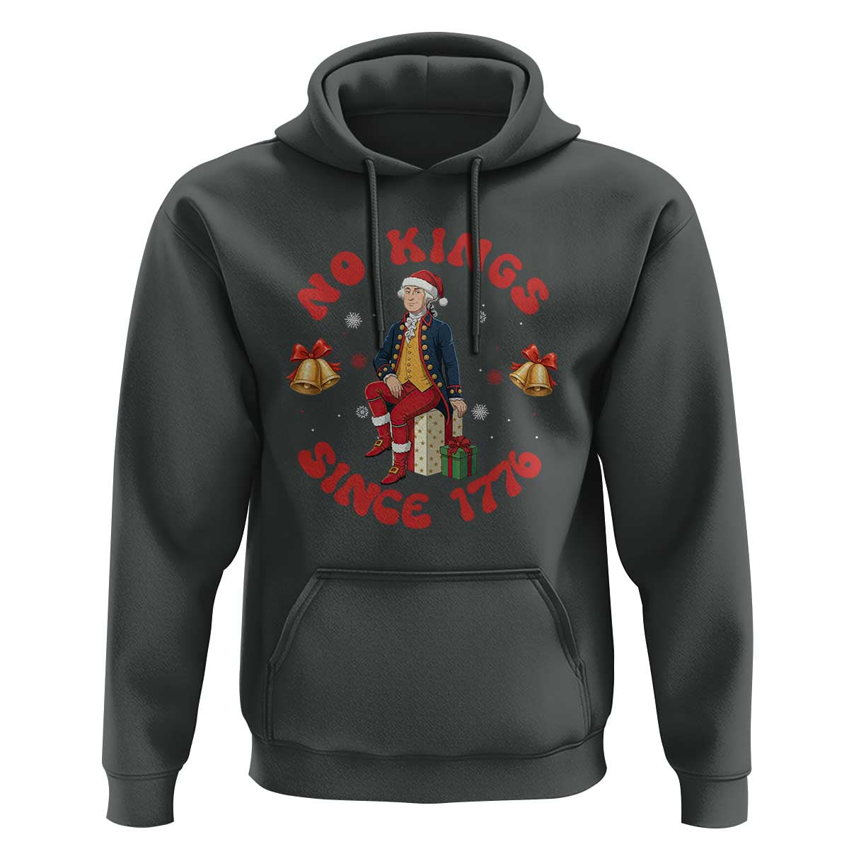 George Washington No Kings Since 1776 Hoodie Christmas Gift Idea - Wonder Print Shop