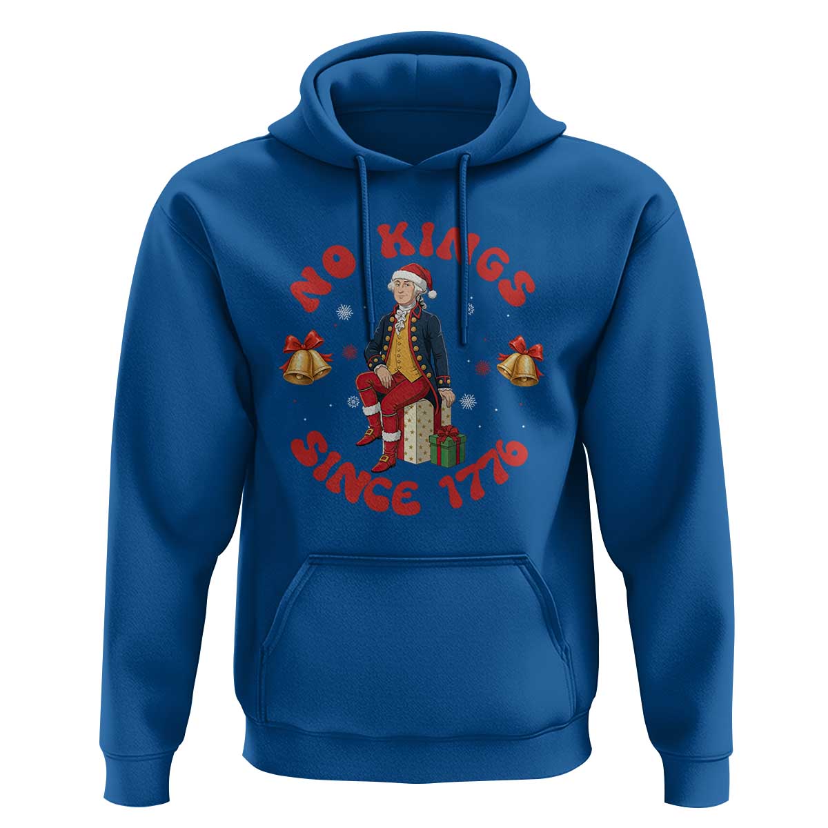 George Washington No Kings Since 1776 Hoodie Christmas Gift Idea - Wonder Print Shop
