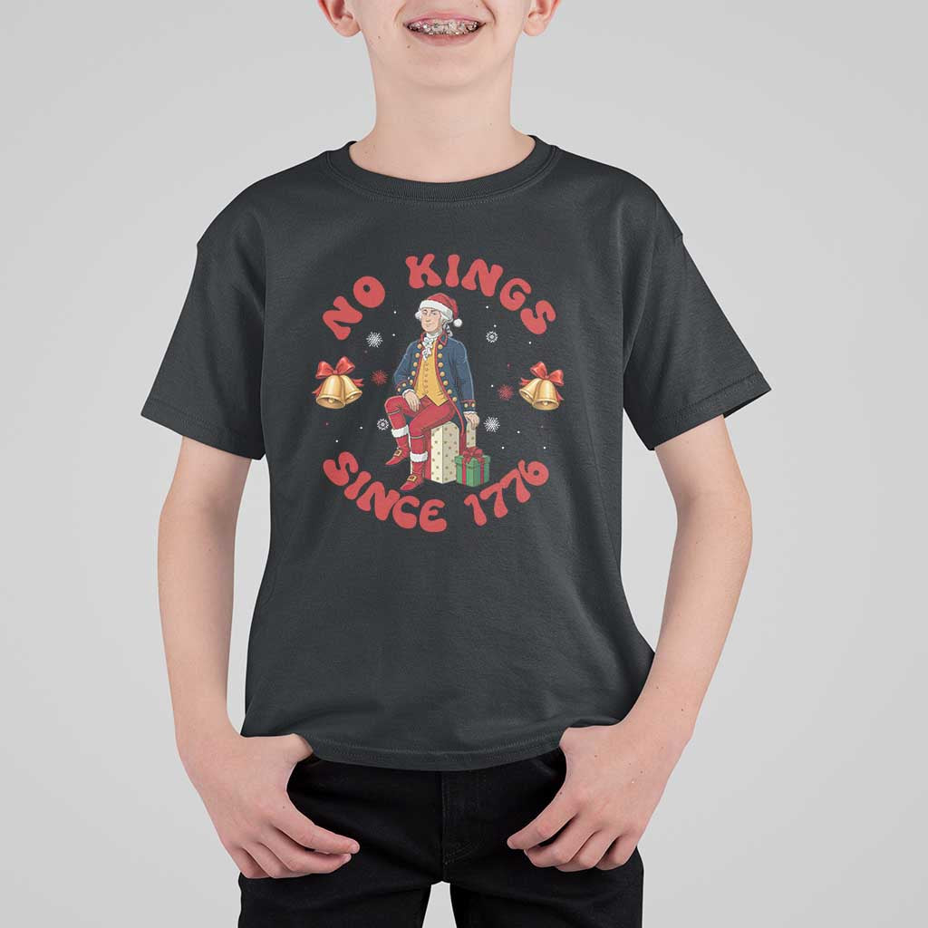 George Washington No Kings Since 1776 T Shirt For Kid Christmas Gift Idea - Wonder Print Shop