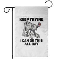 Keep Trying I Can Do This All Day Garden Flag Funny Goalie Hockey Player Gift - Wonder Print Shop