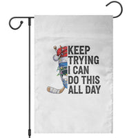 Keep Trying I Can Do This All Day Garden Flag Ice Hockey Helmet Christmas Gift - Wonder Print Shop