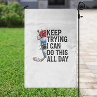 Keep Trying I Can Do This All Day Garden Flag Ice Hockey Helmet Christmas Gift - Wonder Print Shop