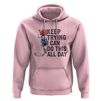 Keep Trying I Can Do This All Day Hoodie Ice Hockey Helmet Christmas Gift - Wonder Print Shop