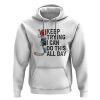 Keep Trying I Can Do This All Day Hoodie Ice Hockey Helmet Christmas Gift - Wonder Print Shop