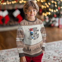 Keep Trying I Can Do This All Day Ugly Christmas Sweater Ice Hockey Helmet Xmas Gift - Wonder Print Shop