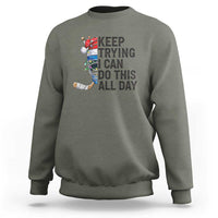 Keep Trying I Can Do This All Day Sweatshirt Ice Hockey Helmet Christmas Gift - Wonder Print Shop