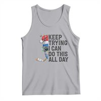 Keep Trying I Can Do This All Day Tank Top Ice Hockey Helmet Christmas Gift - Wonder Print Shop
