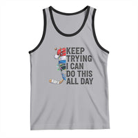 Keep Trying I Can Do This All Day Tank Top Ice Hockey Helmet Christmas Gift - Wonder Print Shop