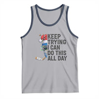 Keep Trying I Can Do This All Day Tank Top Ice Hockey Helmet Christmas Gift - Wonder Print Shop
