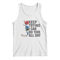 Keep Trying I Can Do This All Day Tank Top Ice Hockey Helmet Christmas Gift - Wonder Print Shop