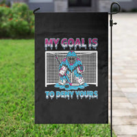 My Goal Is To Deny Yours Garden Flag Goalie Hockey Drip Art Gift - Wonder Print Shop