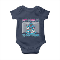 My Goal Is To Deny Yours Baby Onesie Goalie Hockey Drip Art Gift - Wonder Print Shop