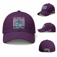 My Goal Is To Deny Yours Baseball Cap Goalie Hockey Drip Art Gift
