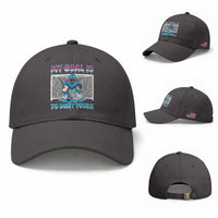 My Goal Is To Deny Yours Baseball Cap Goalie Hockey Drip Art Gift