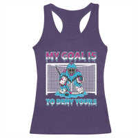 My Goal Is To Deny Yours Racerback Tank Top Goalie Hockey Drip Art Gift - Wonder Print Shop