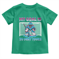 My Goal Is To Deny Yours Toddler T Shirt Goalie Hockey Drip Art Gift - Wonder Print Shop