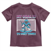 My Goal Is To Deny Yours Toddler T Shirt Goalie Hockey Drip Art Gift - Wonder Print Shop