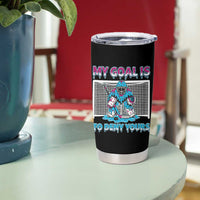My Goal Is To Deny Yours Tumbler Cup Goalie Hockey Drip Art Gift - Wonder Print Shop