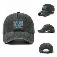 My Goal Is To Deny Yours Washed Cotton Baseball Cap Goalie Hockey Drip Art Gift
