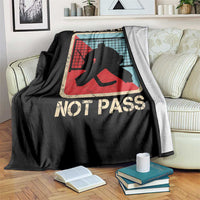 Ice Hockey Goalie Vintage Retro Gift Throw Blanket You Shall Not Pass - Wonder Print Shop